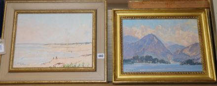 Edward Holroyd Pearce (1901-1990), 'Lugano, Switzerland' and another, 'Domoch', each signed and