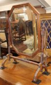 A late Victorian toilet mirror W.84cm