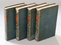 Madame De Staël - Holstein, Corinne or L'Italie, Tome Premier (1st edition), 4 vols, green