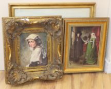 Three assorted reproduction pictures