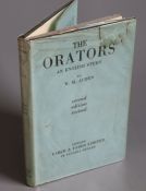 Auden, Wynston Hugh - The Orators, an English study, 2nd edition, 8vo, cloth with d.j., (chipped