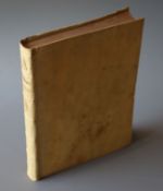 Haym, Nicolas Francis - Biblioteca italiana, O sia Notizia de Libri Rari, qto, vellum, Angelo