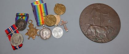 Two WWI family medal groups - to 831 Pte. C. Bristow 24th Battalion AIF, with death plaque and a