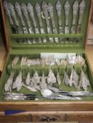 A canteen of plated cutlery