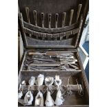 An American Wallace sterling part canteen of cutlery for eight