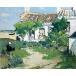 § Raymond Wintz (1884-1956)oil on canvasCottage beside the seasigned17.5 x 21in.