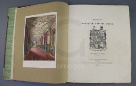Rutter, John - Delineations of Fonthill and its Abbey, L.p. Copy, 4to, rebound half calf, with