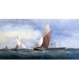 Charles Taylor Jnr (1841-1883)watercolourPortsmouth harbour15.5 x 31.5in.