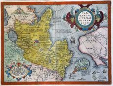 Abraham Orteliuscoloured engravingMap of 'Tartariae Sive Magni Chami Regni', n.d. (1570 or later),