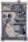 Mabel Lucie Attwell (1879-1964) original artwork for "The Amateur Cook" 1905 'Everybody Must Stir