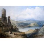 William Callow (1812-1908)watercolourSt Goar from the Castle of Katz on the Rhinesigned and dated