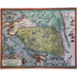 Abraham Orteliuscoloured engravingMap of 'Chinae', Second State, 1584 or later, Theatrum Orbis