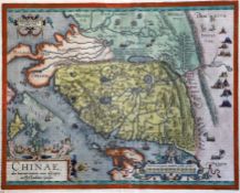 Abraham Orteliuscoloured engravingMap of 'Chinae', Second State, 1584 or later, Theatrum Orbis