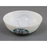 A Chinese doucai small bowl, Yongzheng mark, possibly Republic period, painted with foliate