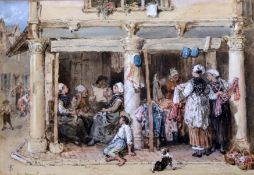 Myles Birket Foster (1825-1899)watercolourA Mercer's Shop, Venicemonogrammed and titled7 x 10in.