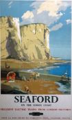 Frank Sherwin (1896-1985)colour lithographSeaford on the Sussex Coast, published by British Railways