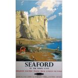 Frank Sherwin (1896-1985)colour lithographSeaford on the Sussex Coast, published by British Railways