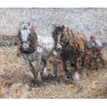 Harry Fidler (1856-1935)oil on canvasPloughing scenesigned8.5 x 9.75in.