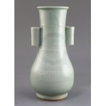 A Chinese celadon glazed arrow vase, H. 29cm