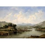 Alfred Gomersal Vickers (1810-1837)oil on canvasOpen river landscapesigned9.75 x 13.75in.