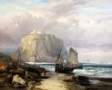 Robert Ernest Roe (1852-1921)oil on canvasLanding the Catch23.5 x 29.5in.