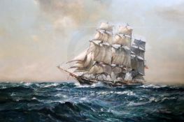 Leslie A. Wilcox (1904-1982)oil on canvasThe American Clipper 'Mischief' 548 tons built by James M