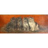 Bessie Bamber (fl.1900-1910)oil on mahogany panelKittensmonogrammed and dated 19189.5 x 20in.,