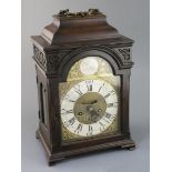 Charles Gillespie of Dublin. A George III quarter repeating bracket clock, in pearwood case, with