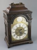 Charles Gillespie of Dublin. A George III quarter repeating bracket clock, in pearwood case, with