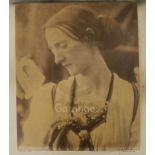 Julia Margaret Cameron: A photograph study of Mary Fisher, laid down and inscribed on the mount '