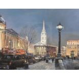 § Clive Madgwick (1934-2005)oil on canvasNorth side of Trafalgar Square, with St. Martin in the