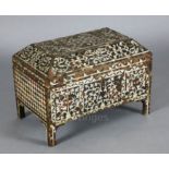 An late 18th /early 19th century Ottoman tortoiseshell and mother-of-pearl scribe's casket,