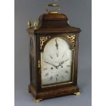John Belling Jnr of Bodmin. A George III pearwood (originally ebonised) hour repeating bracket clock