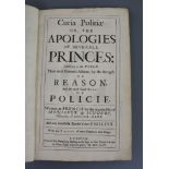 Scudery, George De - Curia Politiae: or, The Apologies of Severall Princes, contemporary calf,