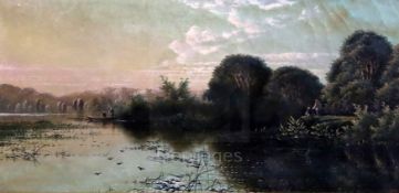 Edwin Henry Boddington (1836-1905)pair of oils on canvas'A Summer's Morning near Sonning on