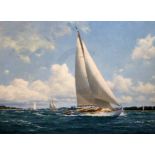 Deryck Foster (b.1924)oil on boardSailing out of the Hamblesigned and dated '5721.5 x 29.75in.