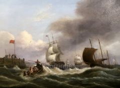 Thomas Luny (1759-1837)oil on canvasMerchantman coming in to Teignmouth19.25 x 26in.