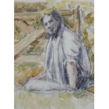 § Duncan Grant (1885-1978)pencil and watercolourPortrait of Rupert BrookeGiven by the artist to