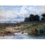 Harry Sutton Palmer (1854-1933)watercolourDucks on the River Uresigned and dated 187710 x 13in.