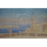 Peter Nicholas Nikolaevich Krasnoff (1869-1947)watercolourAnglican Church, Valetta, Maltasigned14