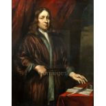 Hendrik Berckman (1629-1679)oil on wooden panelThree quarter length portrait of a gentleman standing