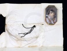 Napoleon Bonaparte interest: A lock of his hair, known as 'Boney's Whiskers' and a portrait