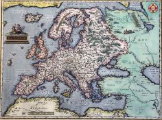 Abraham Orteliuscoloured engravingMap of 'Europae', n.d. (1570 or later), Theatrum Orbis Terrarum