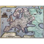 Abraham Orteliuscoloured engravingMap of 'Europae', n.d. (1570 or later), Theatrum Orbis Terrarum