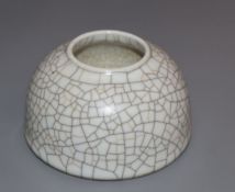 A Chinese crackleglaze water pot height 6cm