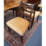 Six Regency mahogany dining chairs (four plus two)