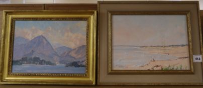 Edward Holroyd Pearce (1901-1990), 'Lugano, Switzerland' and another, 'Domoch', each signed and