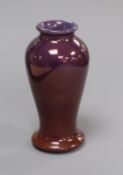A Moorcroft violet lustre small vase height 11cm