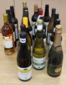 Nineteen assorted bottles from the wine society including sherries, red wine, white wine including