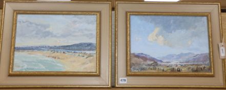 'Edward Holroyd Pearce (1901-1990), 'Domoch Sands' and companion piece, 'From Domoch Links,